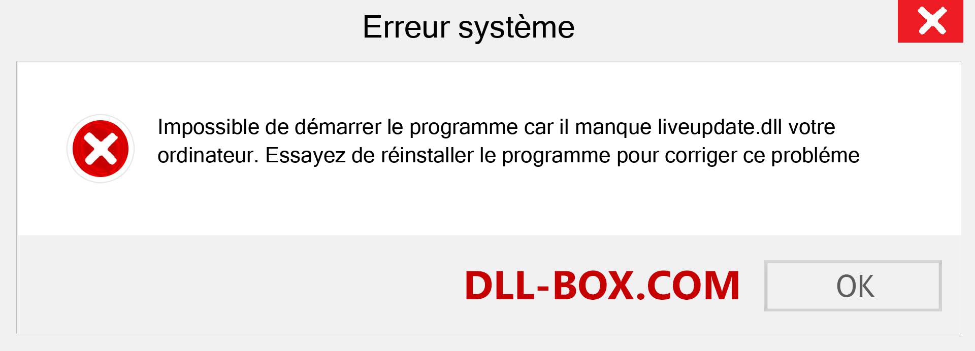 Le fichier liveupdate.dll est manquant ?. Télécharger pour Windows 7, 8, 10 - Correction de l'erreur manquante liveupdate dll sur Windows, photos, images