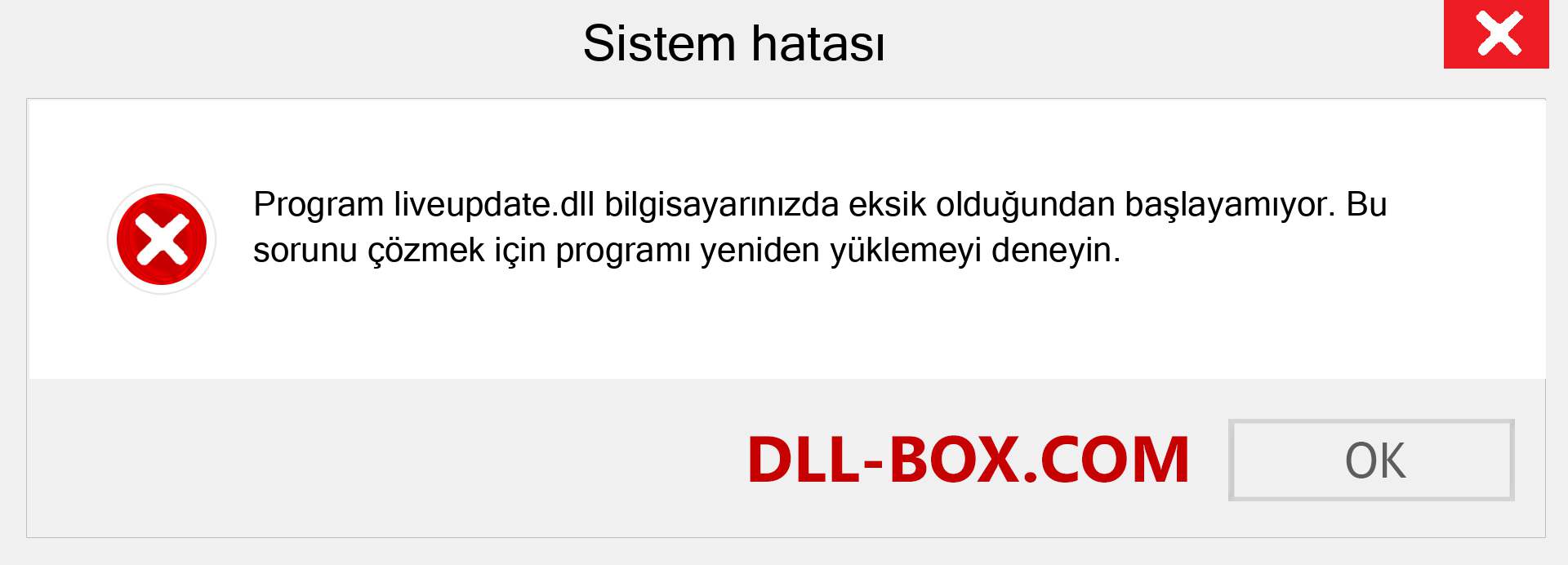 liveupdate.dll dosyası eksik mi? Windows 7, 8, 10 için İndirin - Windows'ta liveupdate dll Eksik Hatasını Düzeltin, fotoğraflar, resimler